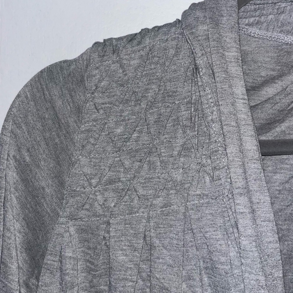 Prevett Women's Gray Long Sleeve Open Cardigan Sweater - Size Large - Picture 4 of 6
